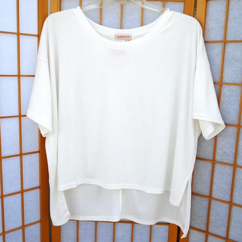 FRESH PRODUCE Jetsetter Short Sleeve T travel friendly rib knit
